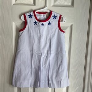 TBBC White Dress with Blue Star Accents